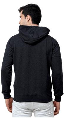 Rare Rabbit Hoodie Black Melange