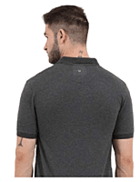 RARE RABBIT POLO CHARCOAL MELANGE