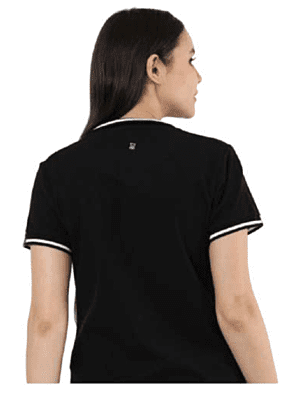 Rare Rabbit Signature Round Neck Navy Blue