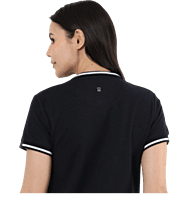 Rare Rabbit Signature Round Neck Navy Blue