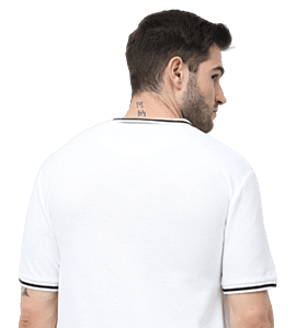 Rare Rabbit Signature Round Neck Navy Blue