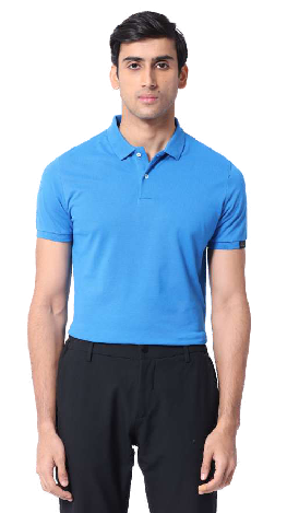 RARE RABBIT POLO T-SHIRTS-NAVY BLUE