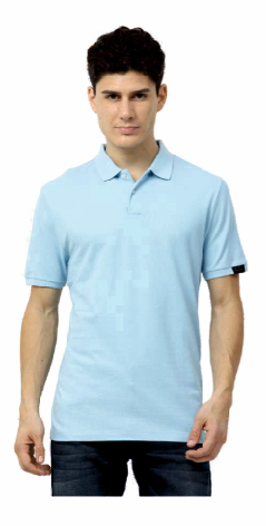 RARE RABBIT POLO T-SHIRTS-NAVY BLUE