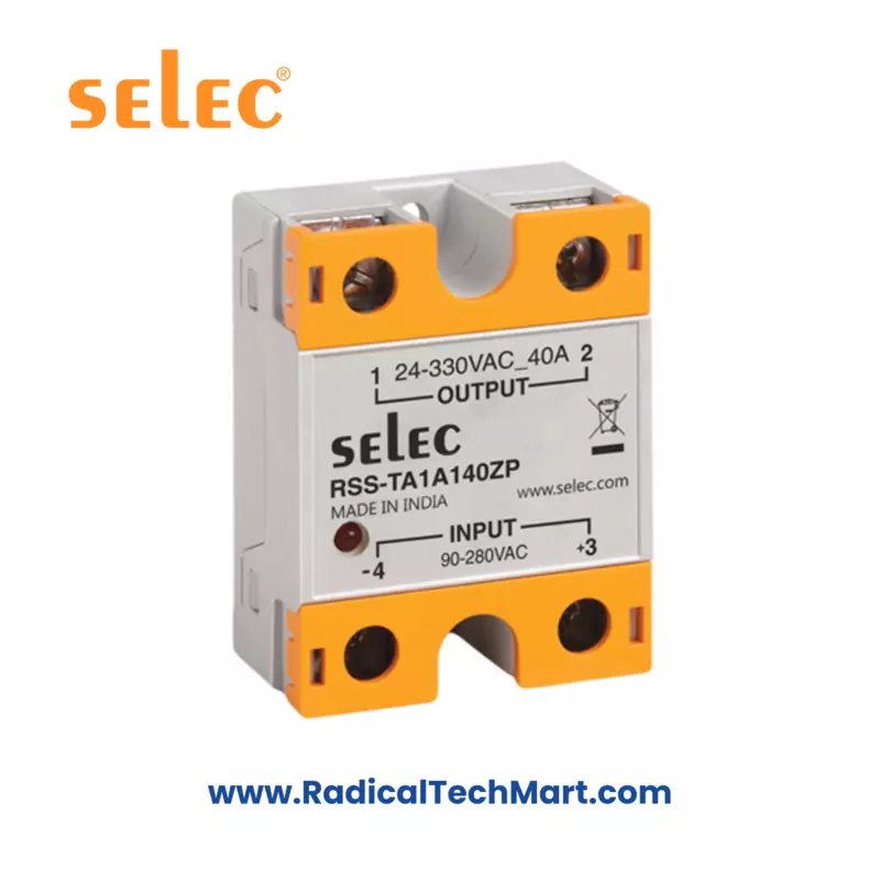 Selec RSS-TA1A140ZP Solid State Relay - AC Input, AC Output, 40A