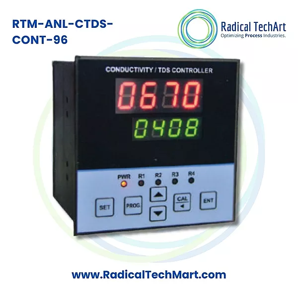 RTM Online Conductivity and TDS Controller 96x96 Panel Mount
