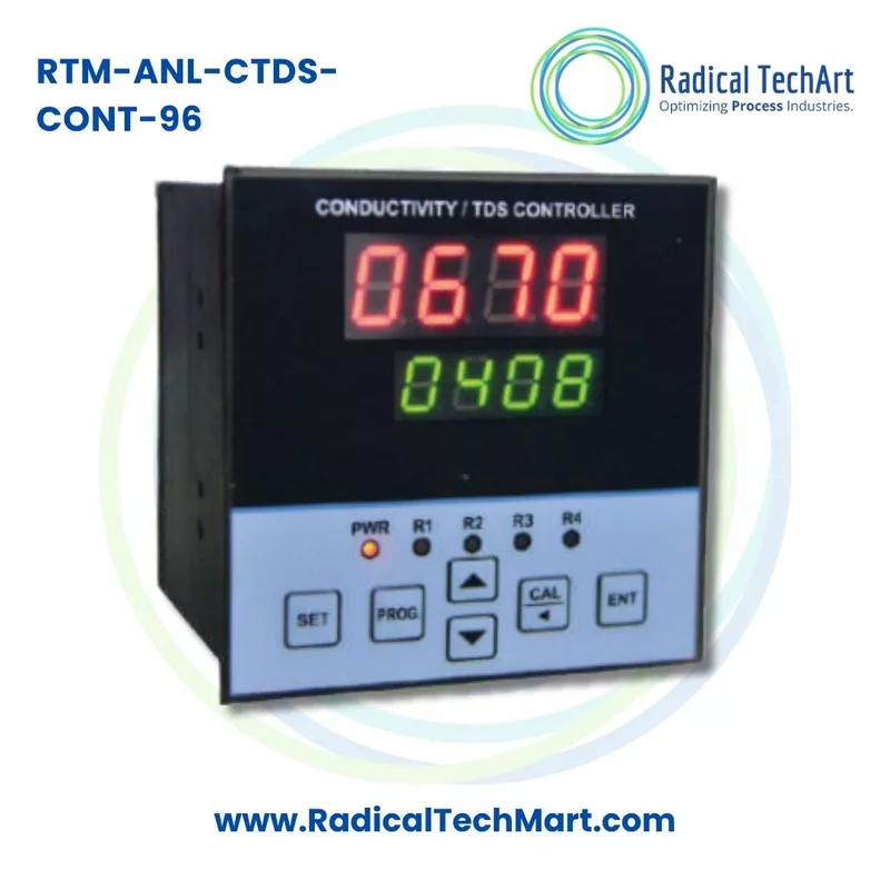 RTM Online Conductivity and TDS Controller 96x96 Panel Mount