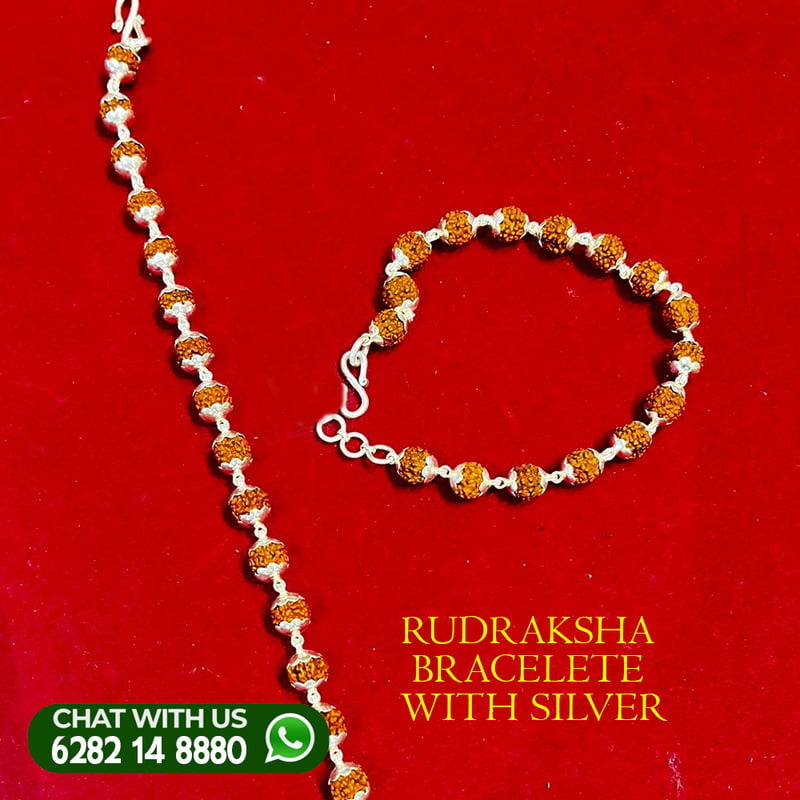 RUDRAKSHA BRACELETE SILVER RUDRAKSHA BRACELETE SILVER