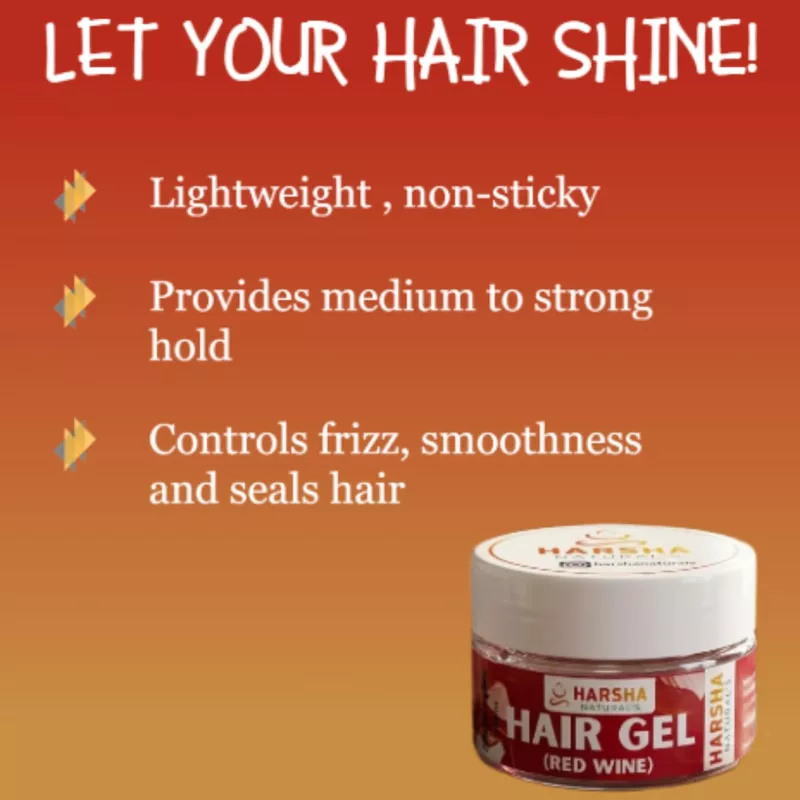 Harsha Naturals - Hair Gel - Red Wine - 50 gms