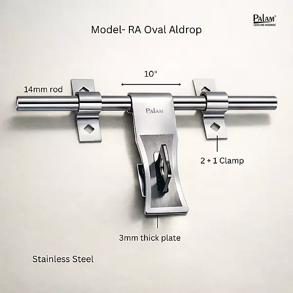 (6001) Palam Aldrop SS/14mm RA Ovel-10"