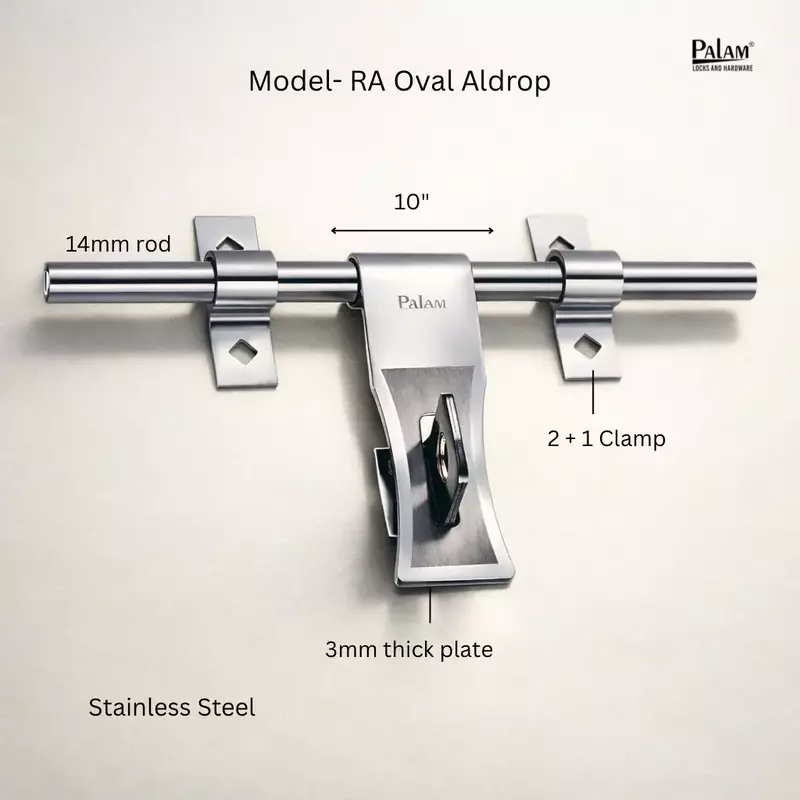 (6001) Palam Aldrop SS/14mm RA Ovel-10"