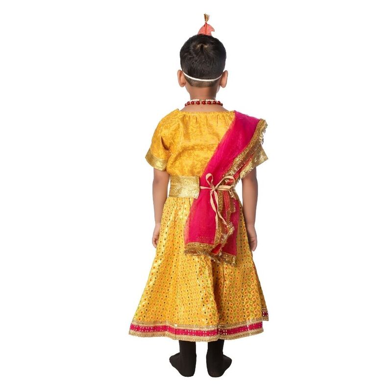 Radha Fancy Dress Costume Yellow