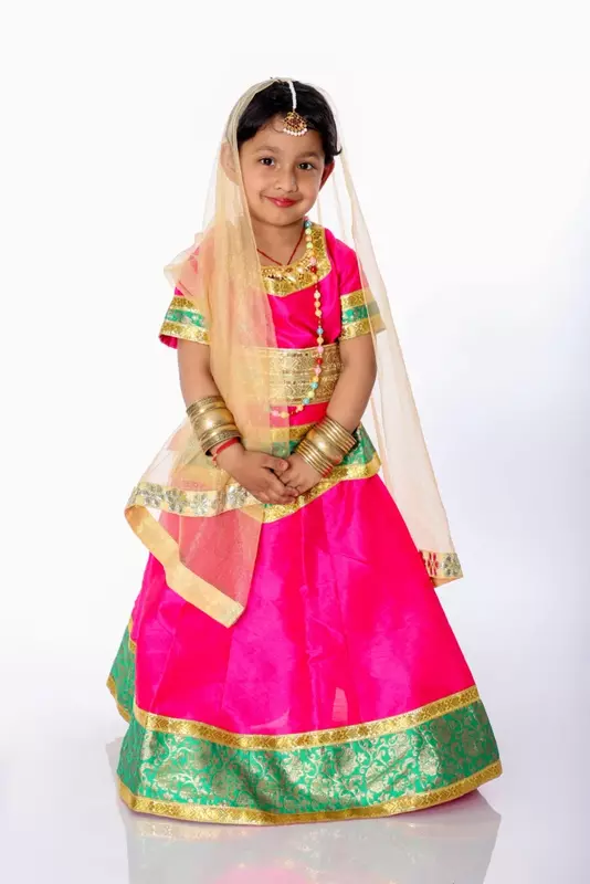Janmashtami Radha Lehenga Dress Costume