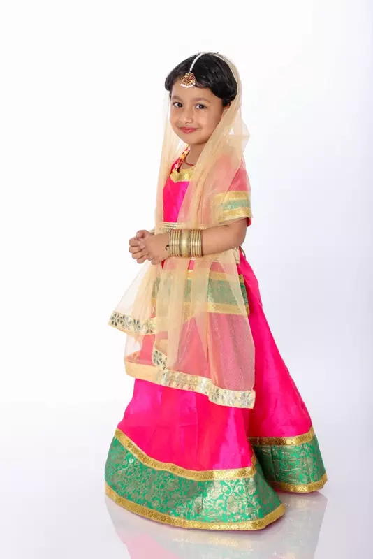 Janmashtami Radha Lehenga Dress Costume