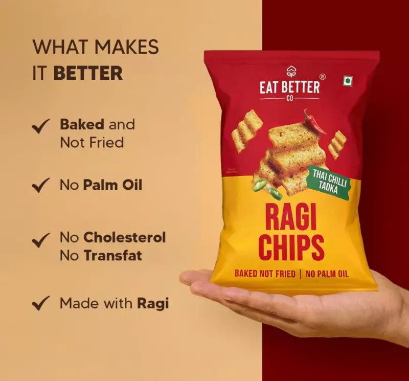 Ragi Chips - Thai Chilli Tadka 55 Gms
