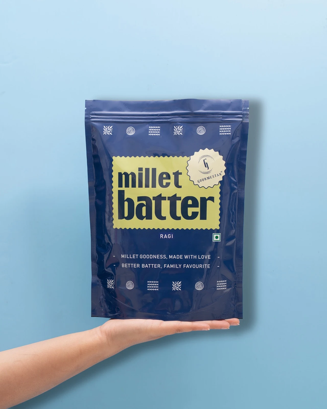 Ragi Millet Batter 1 Kg (Dosa, Waffle & Pancake)