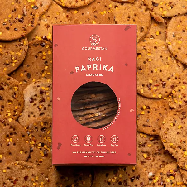 Ragi Paprika Cracker 100 Gms - Gourmestan