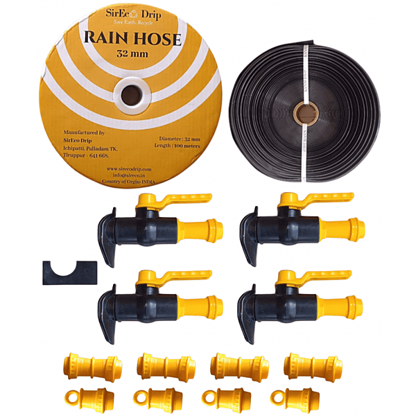 Rain Pipe Kit / 32 mm /500 sqm -12 cents / With 63 mm Lay Flat Pipe