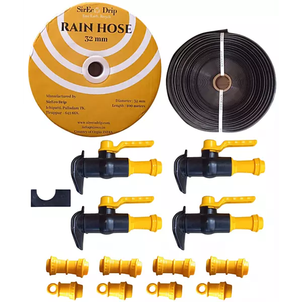 Rain Pipe Kit / 32 mm /500 sqm -12 cents / With 63 mm Lay Flat Pipe