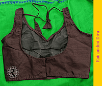 Chocolate Ghicha Silk Blouse Chocolate Ghicha Silk Blouse