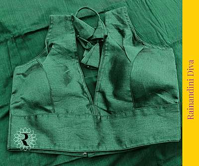 Green Ghicha Silk Blouse