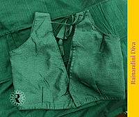 Green Ghicha Silk Blouse