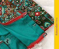 Green Cotton Ajrakh Blouse Royal Neck Green Cotton Ajrakh Blouse Royal Neck