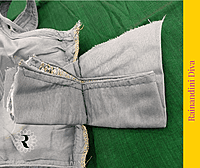 Grey Ghicha Sequence Blouse Royal Neck Grey Ghicha Sequence Blouse Royal Neck