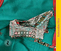 Green Cotton Ajrakh Blouse Royal Neck Green Cotton Ajrakh Blouse Royal Neck