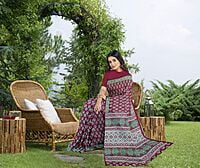 Jaamun Ajrakh Future Silk with BP