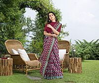 Jaamun Ajrakh Future Silk with BP