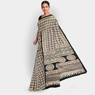 Mitti Ajrakh Future Silk with BP