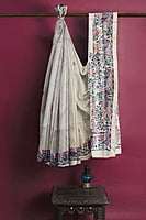 Ghicha Silk Handloom Tussar Madhubani with BP Ghicha Silk Handloom Tussar Madhubani with BP