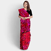 Bollywood Special Crimson Red with Baby Pink Satin Saree with BP Bollywood Special Crimson Red with Baby Pink Satin Saree with BP