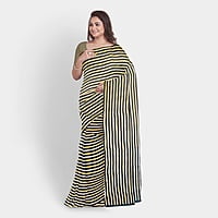 Bollywood Special Tri-Colour Satin Saree with BP