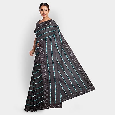 Rocky Aur Rani Satin Saree with BP