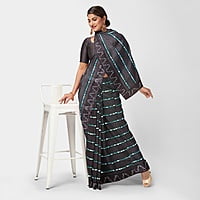 Rocky Aur Rani Satin Saree with BP