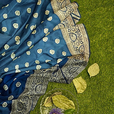 Rainandini Morneela Banarasi Saree with BP