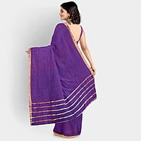 Beauty Berry Linen Saree with BP Beauty Berry Linen Saree with BP