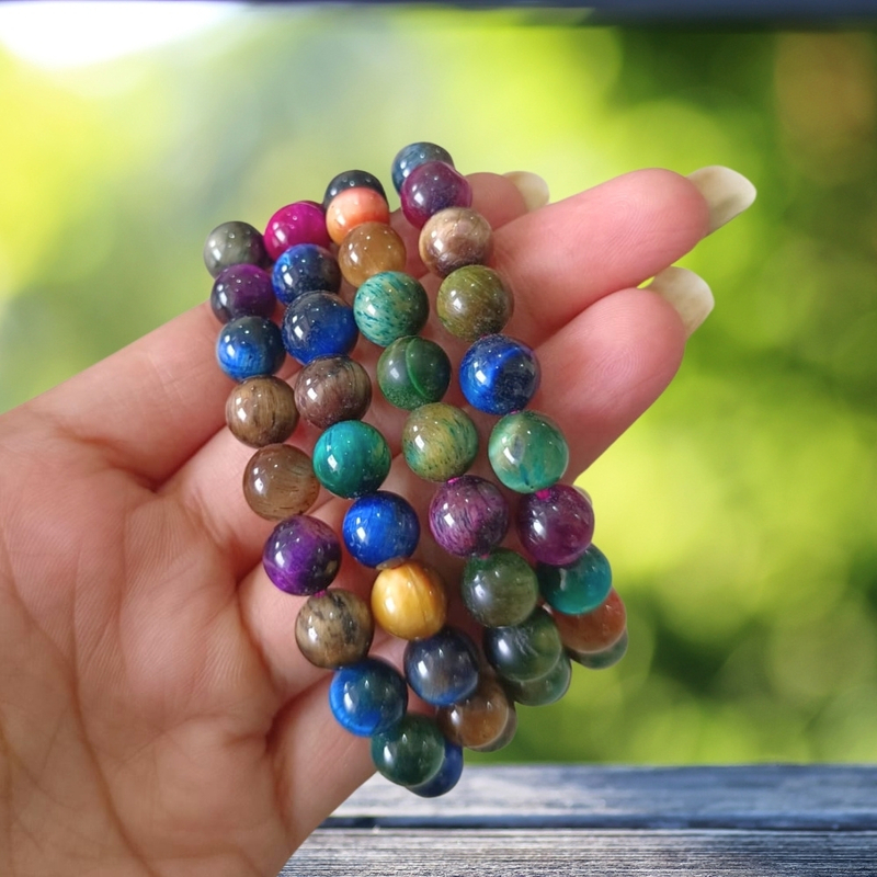 Rainbow Tiger Eye Bracelet