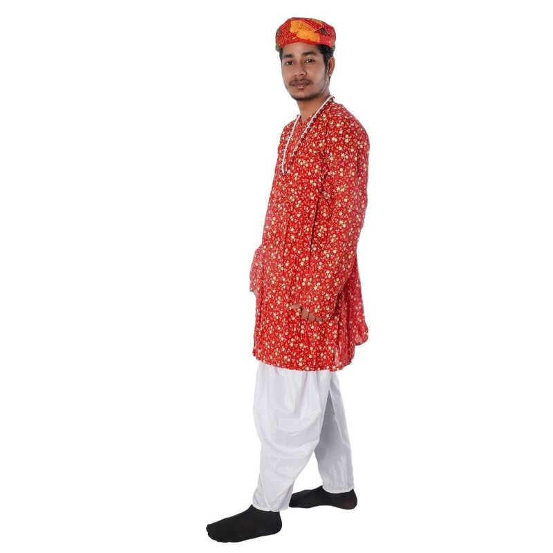 Rajasthani Dance Fancy Dress Costume For Boys