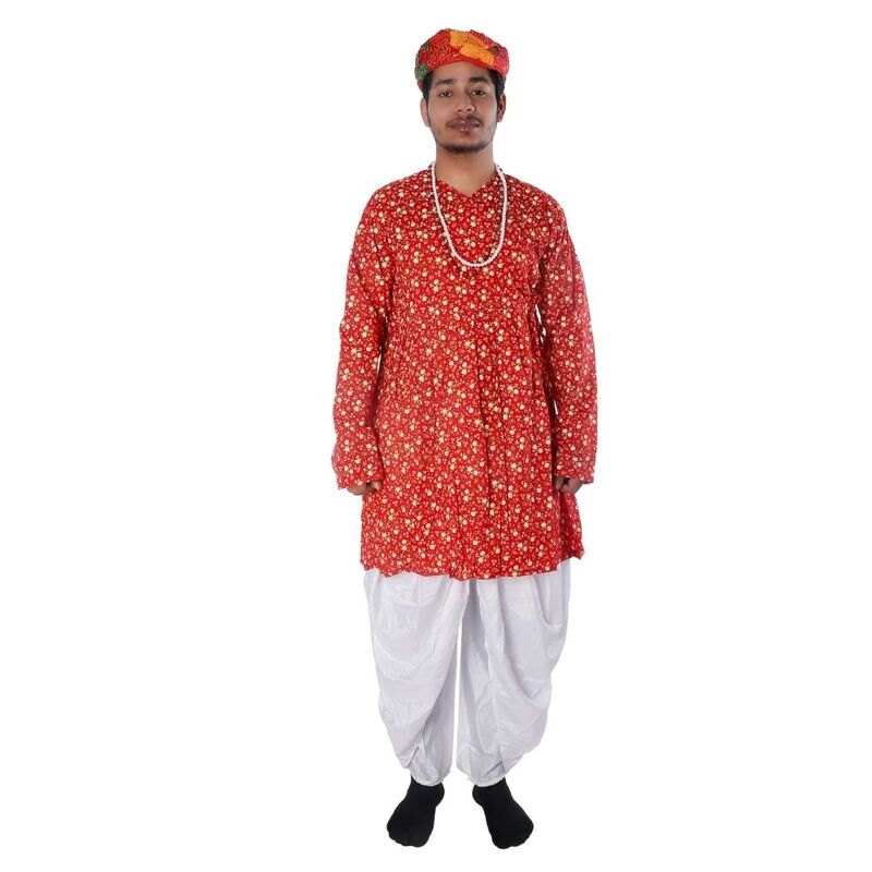 Rajasthani Dance Fancy Dress Costume For Boys