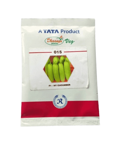Rallis Dhaanya Seeds 015 F1 Hybrid Cucumber Seeds - 25 gm