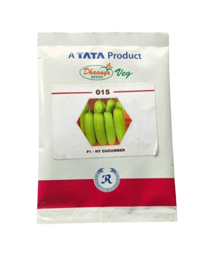 Rallis Dhaanya Seeds 015 F1 Hybrid Cucumber Seeds - 25 gm