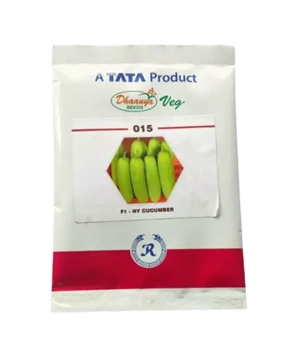 Rallis Dhaanya Seeds 015 F1 Hybrid Cucumber Seeds - 25 gm