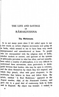 Ramakrishna - His Life and Sayings