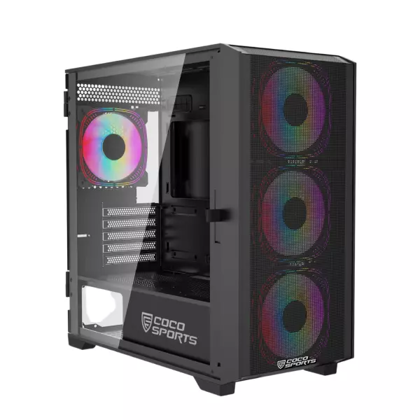 Coconut X4 Gaming Tower Spacious Interior for PC Builders