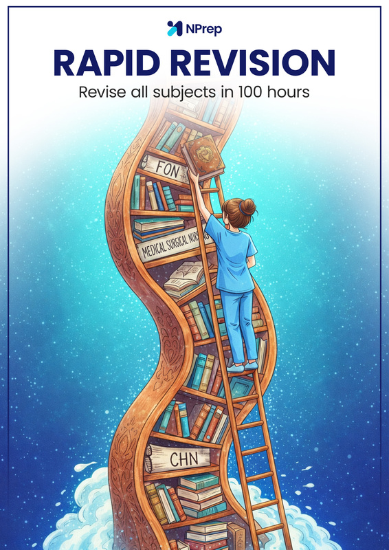 NPrep Rapid Revision 2.0 Printed Book for NORCET, KGMU & CHO Nursing Exams – Paperback Edition