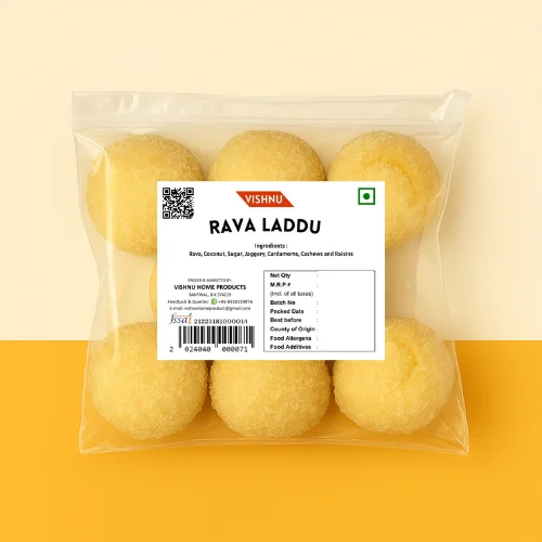 Vishnu Rawa Laddu | Rava Laddu | Traditional Sweet Delight!-Ordinary โ 8 Pcs
