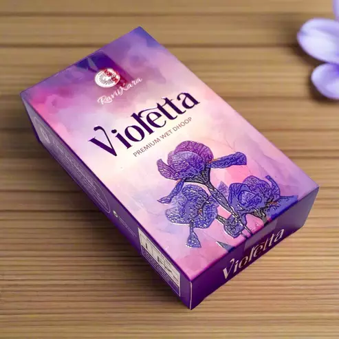 Raviikara VIOLETTA Premium Wet Dhoop (10 Sticks)