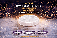 ankkjyoti Raw Selenite Resin Charging Plate 3 Inch